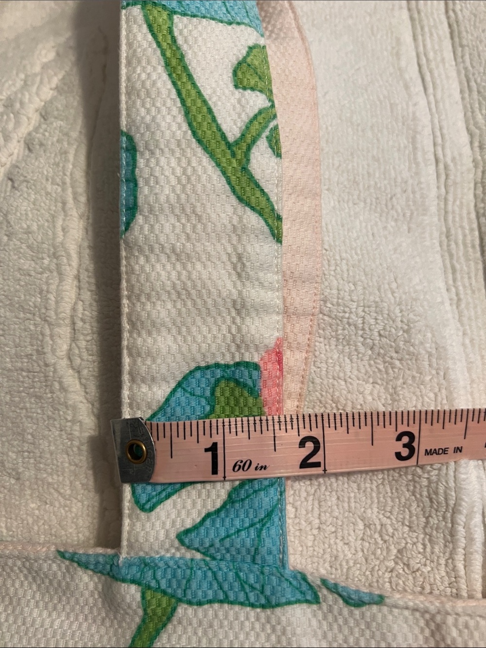 Lilly Pulitzer Cream Tote with Pink Roses and Blue Flowers - Picture 10 of 12